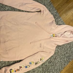 Vans peanuts pink hoodie size XS